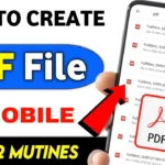 How To Create PDF File In Mobile From Gallery